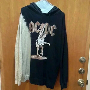 AC DC  Vintage hoodie size large